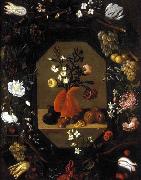 Juan de  Espinosa Still-Life with Flowers with a Garland of Fruit china oil painting artist